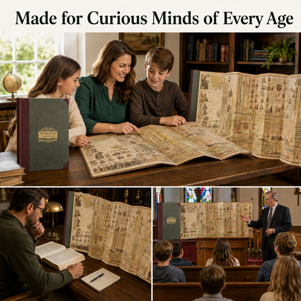 Adams Time Chart for homeschool family study and church education